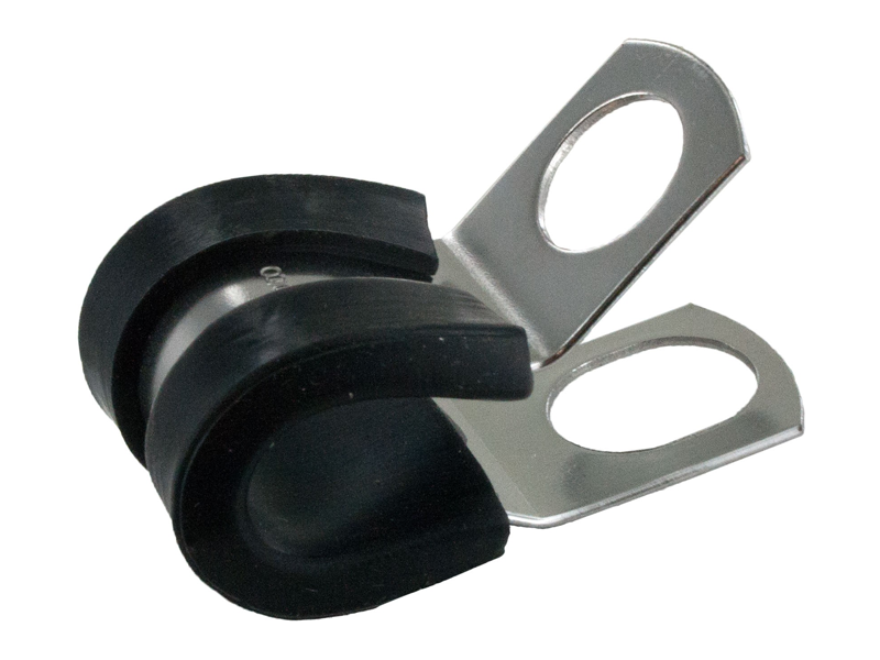 Steel Cable Clamps - Zinc Plated & Rubber Insulated