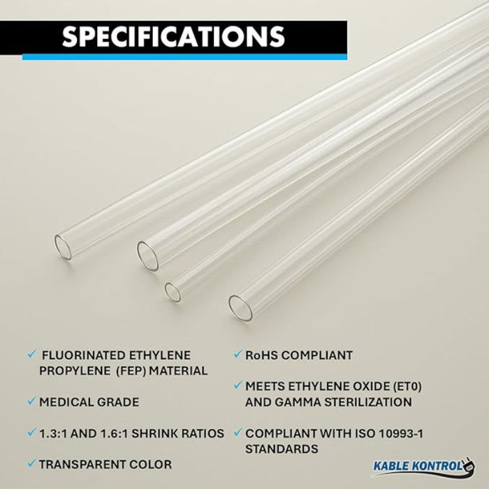 FEP Heat Shrink Tubing 1.6:1