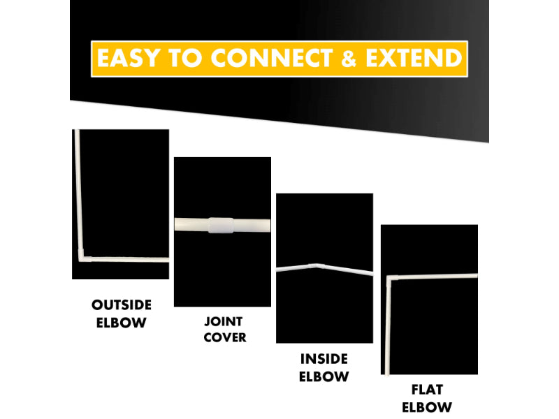 TV Wall Cord Cover Rounded Cable Raceway Kits