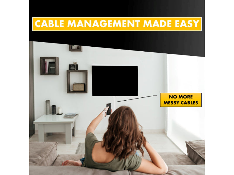 TV Wall Cord Cover Rounded Cable Raceway Kits