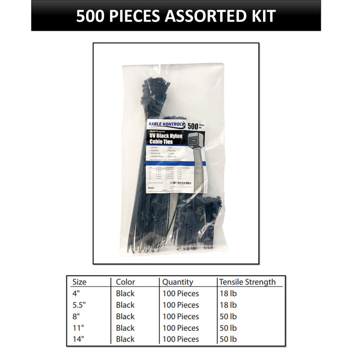 Assorted Sizes Zip Tie Kits