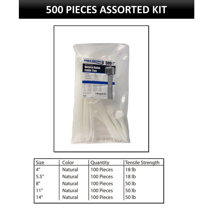 Assorted Sizes Zip Tie Kits