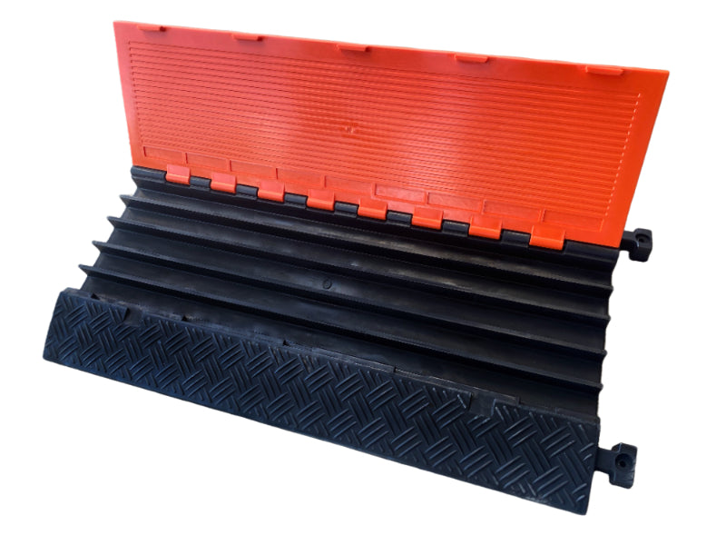 ATLAS Heavy Duty Cable Protector - Polyurethane - 5 Channels - CP9984-OR