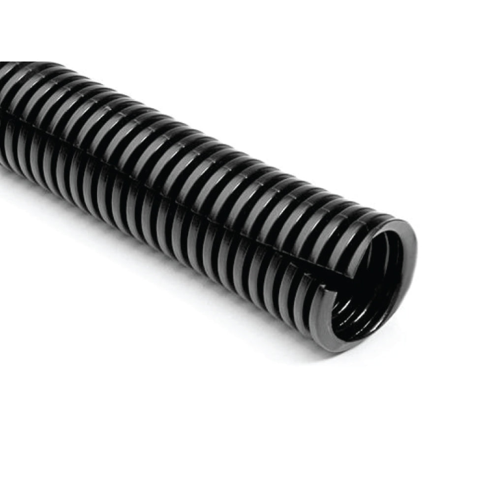 Electriduct Non-Split Corrugated Polypropylene Wire Loom Conduit - Black Or White