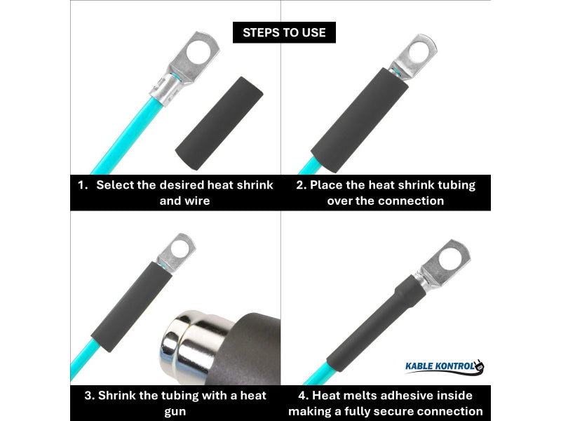 Heat Shrink Tubing - Dual Wall Adhesive Lined - Polyolefin - 2:1 Ratio