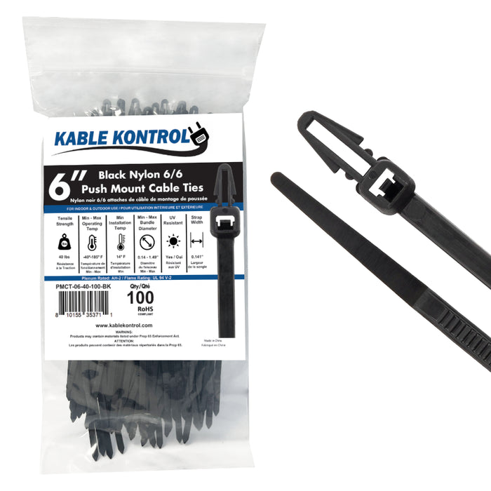 Push Mount Cable Zip Ties