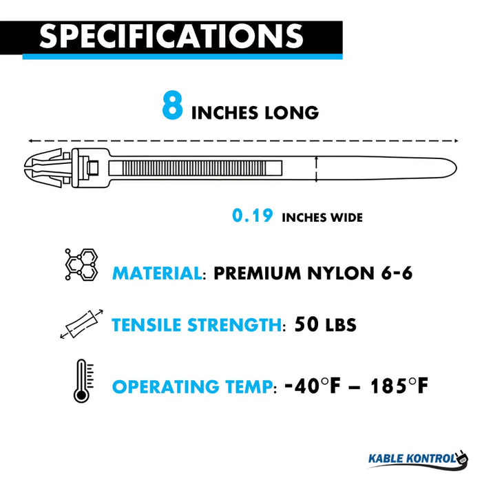 Push Mount Cable Zip Ties