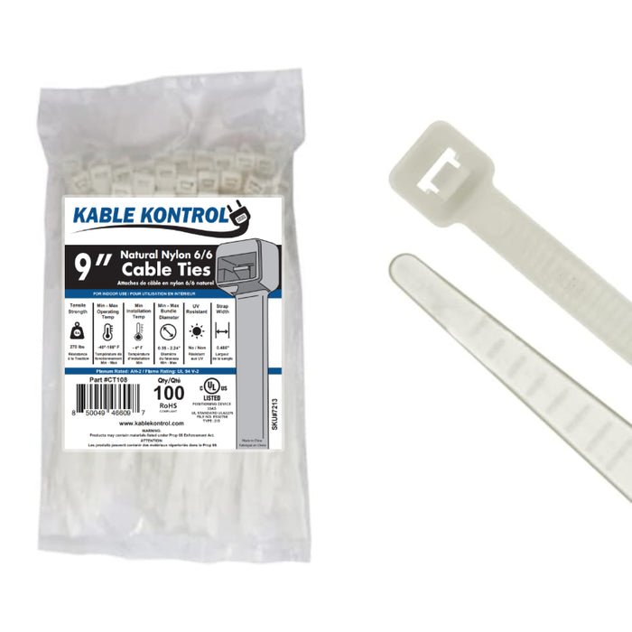 Natural Clear Nylon Zip Ties