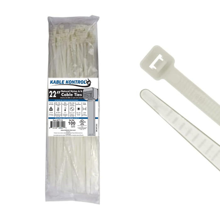 Natural Clear Nylon Zip Ties