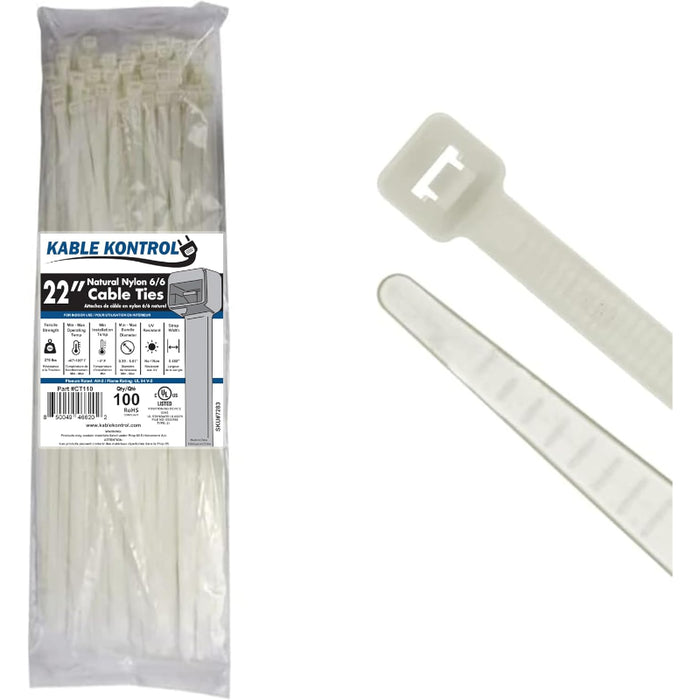 Natural Clear Nylon Zip Ties