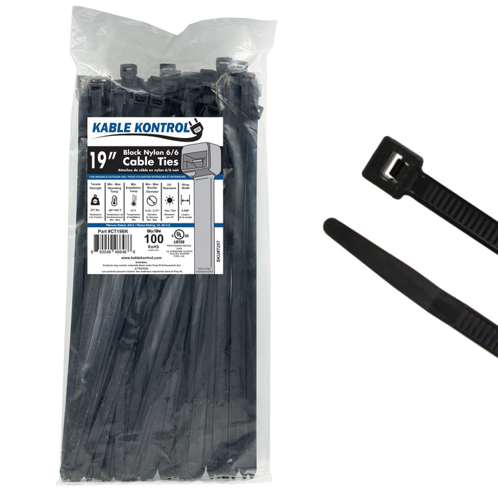 Black Cable Ties - UV Resistant