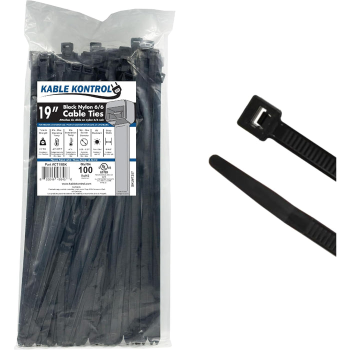 Black Cable Ties - UV Resistant