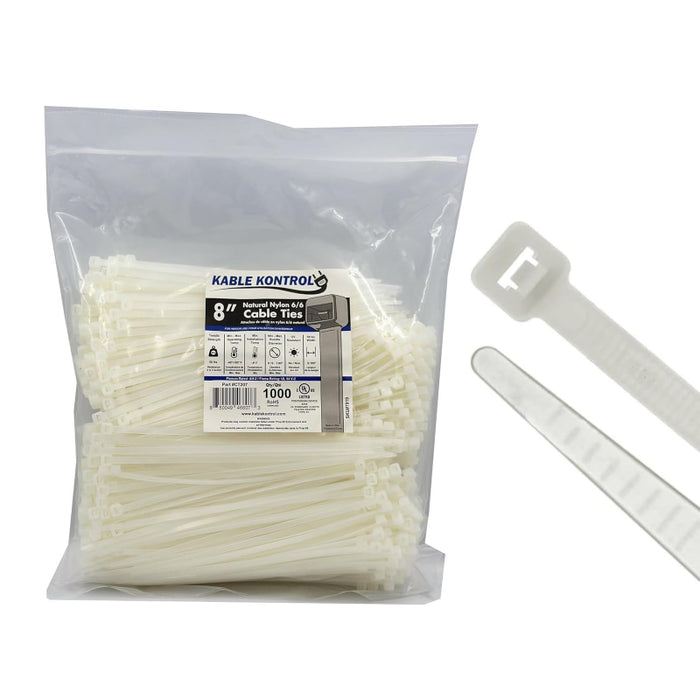 Natural Clear Nylon Zip Ties