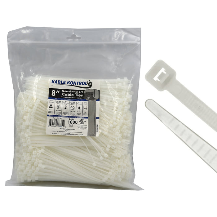 Natural Clear Nylon Zip Ties