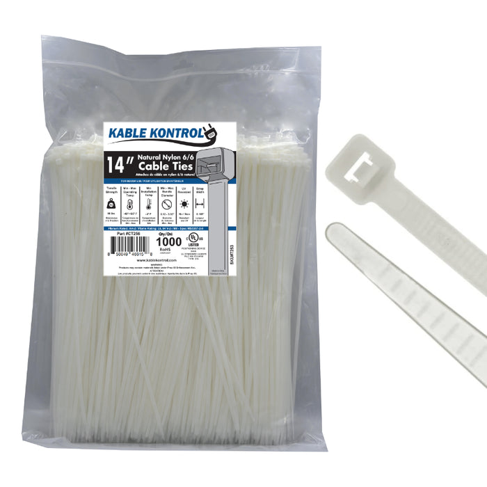 Natural Clear Nylon Zip Ties