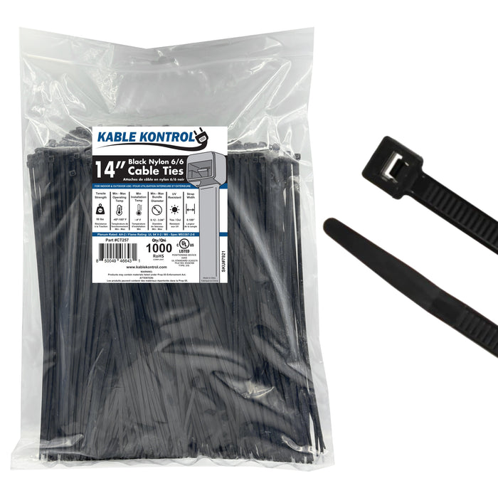 Black Cable Ties - UV Resistant