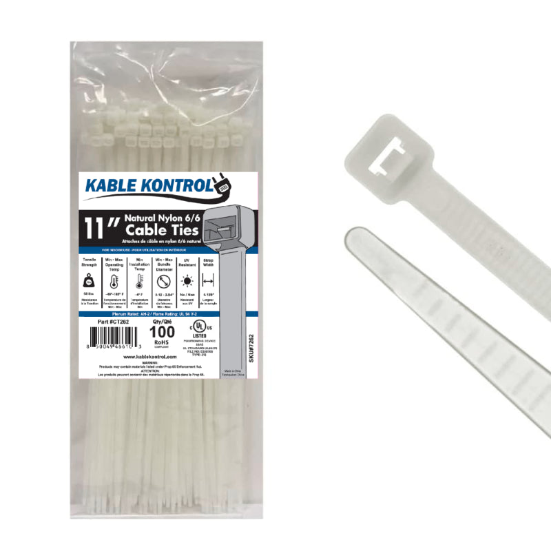 Natural Clear Nylon Zip Ties