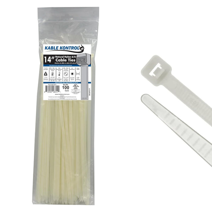 Natural Clear Nylon Zip Ties