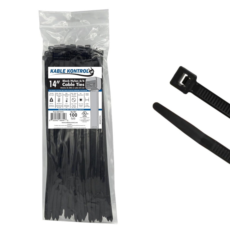 Black Cable Ties - UV Resistant