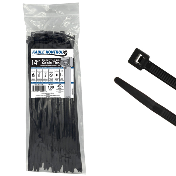 Black Cable Ties - UV Resistant