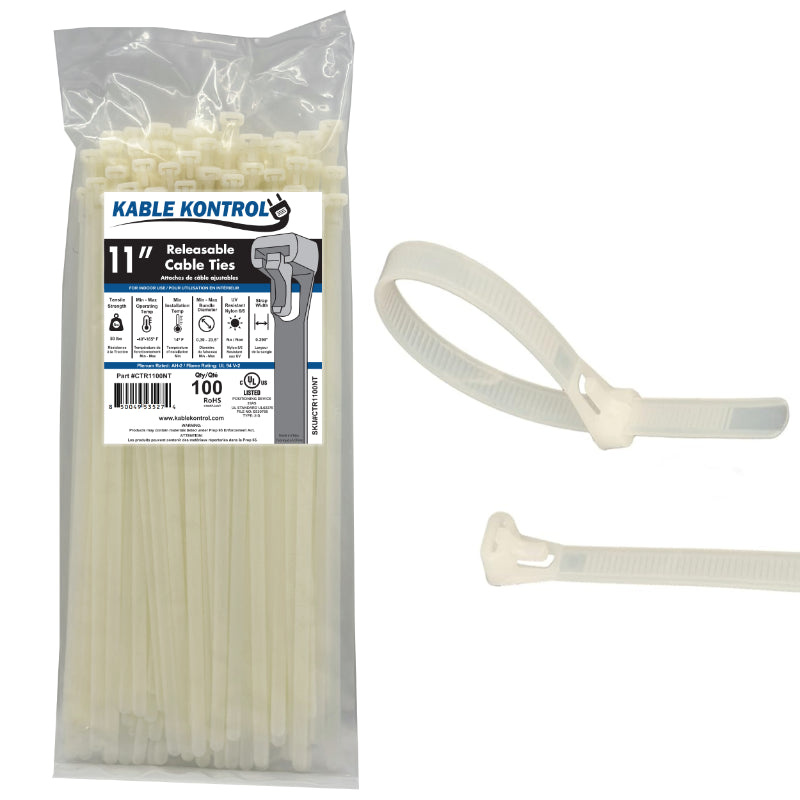 Releasable Reusable Zip Ties