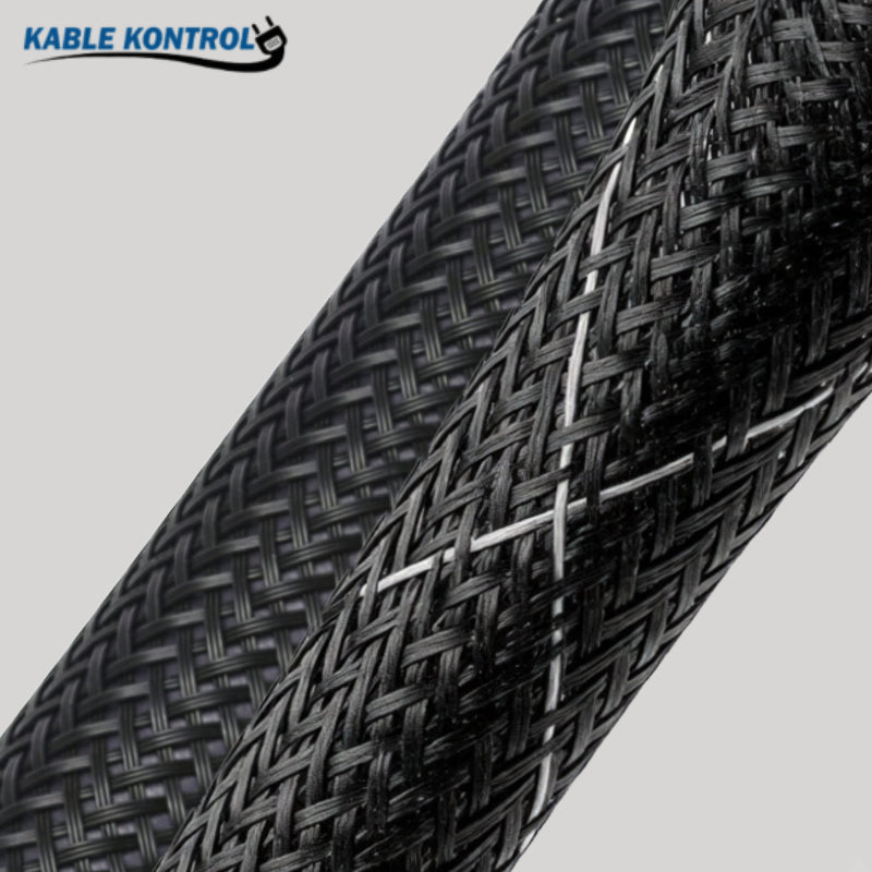 Flame Retardant Expandable PET Braided Cable Sleeving