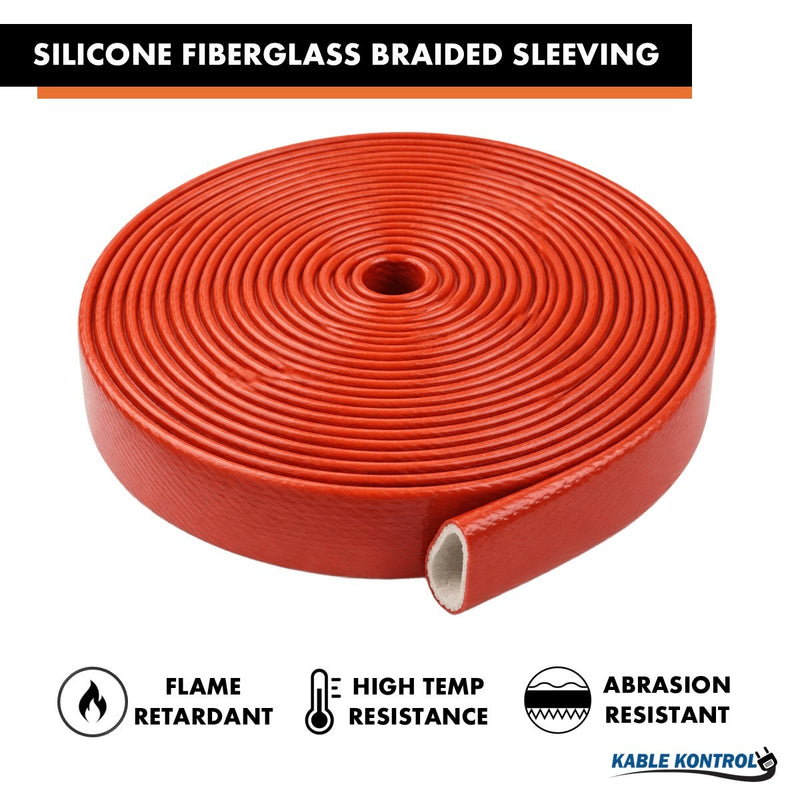 Heat Resistant Silicone Jacketed Fiberglass Wire Sleeve