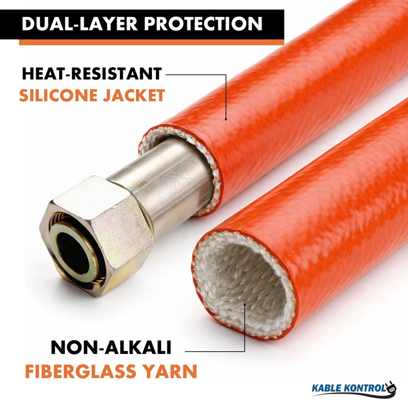 Heat Resistant Silicone Jacketed Fiberglass Wire Sleeve