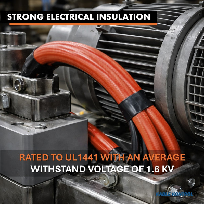 Heat Resistant Silicone Jacketed Fiberglass Wire Sleeve