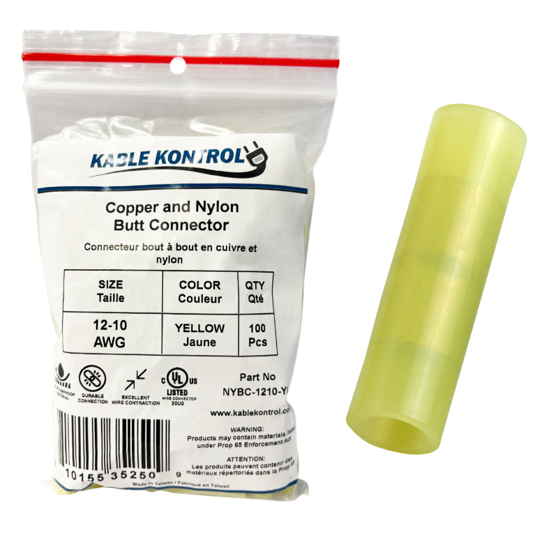 Butt Splice Connector - Nylon Insulated