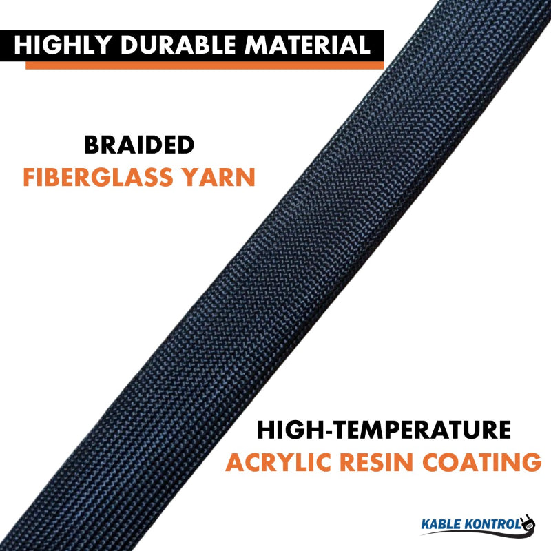 Heat Resistant Braided Fiberglass Wire Sleeve
