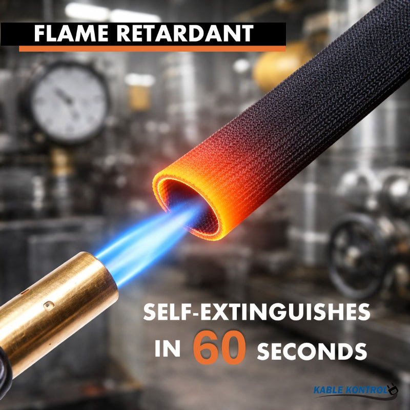 Heat Resistant Braided Fiberglass Wire Sleeve