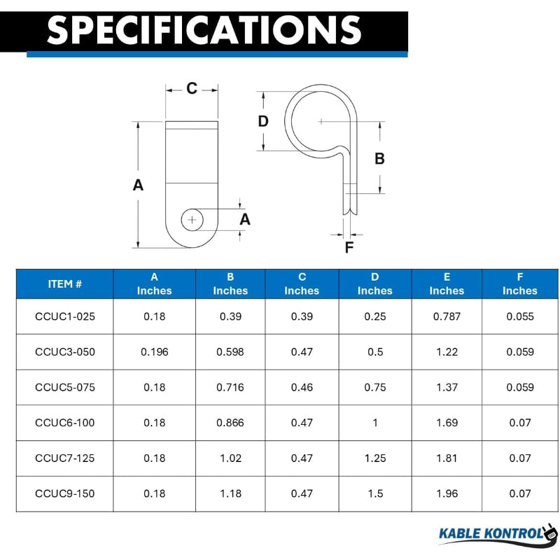 Nylon Plastic Cable Clamps