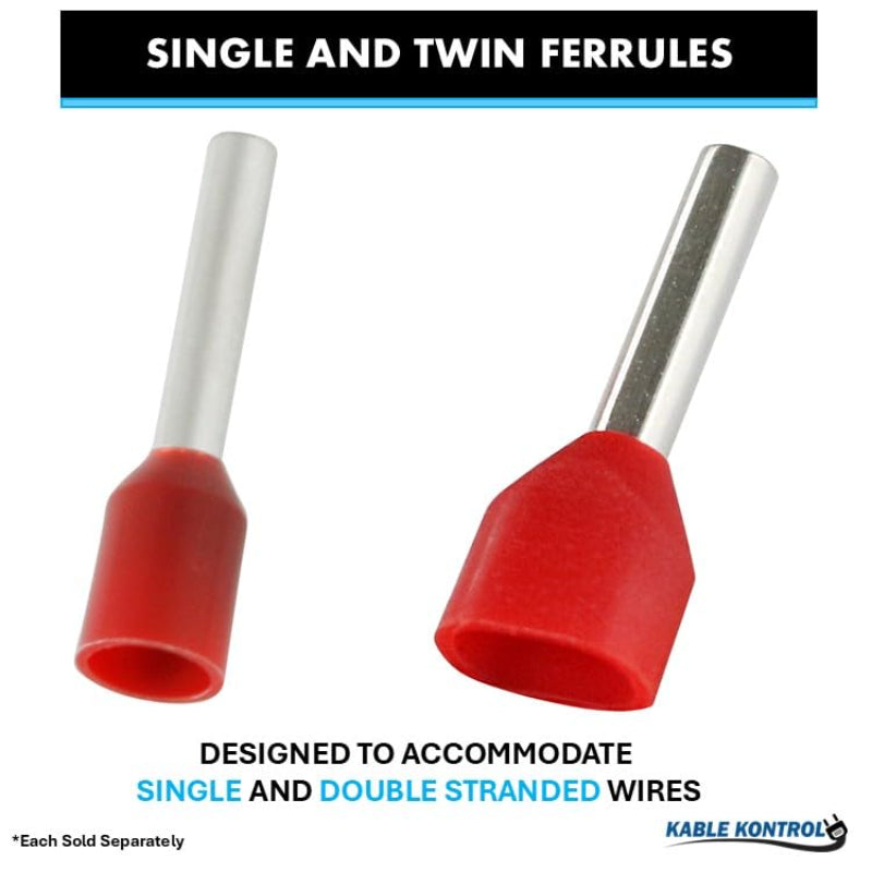 Twin Wire Ferrules - Nylon Insulated