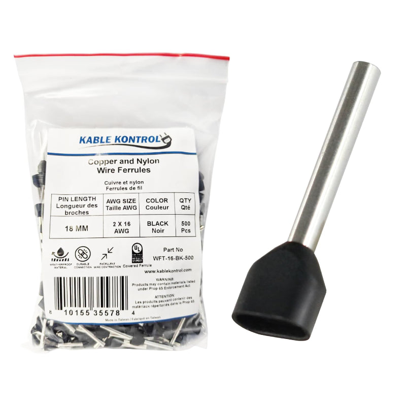 Twin Wire Ferrules - Nylon Insulated