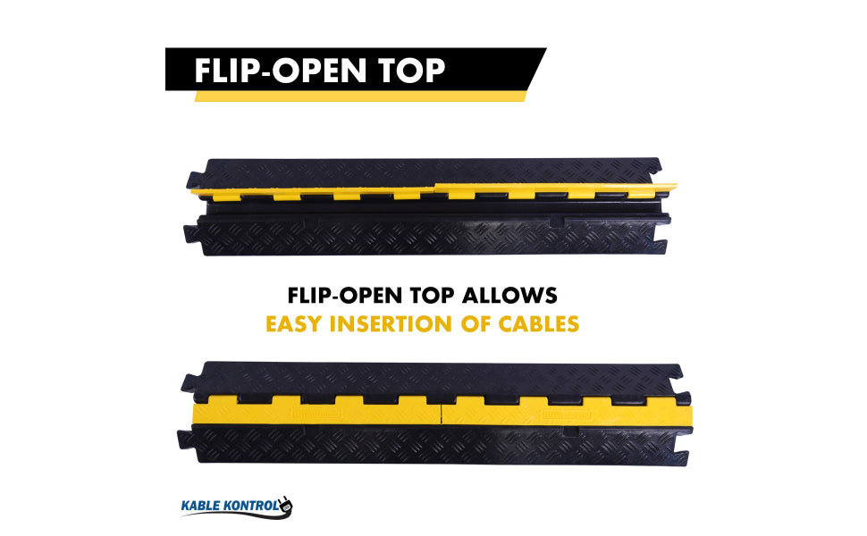 ATLAS Heavy Duty Rubber Cable Protector - 1 Channel - CP9896