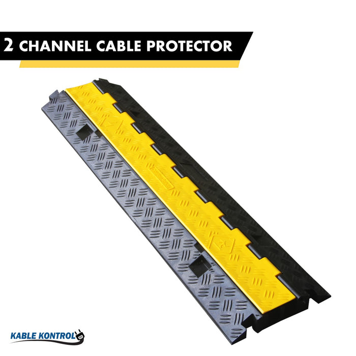 ATLAS Heavy Duty Rubber Cable Protector - 2 Channels - CP9987