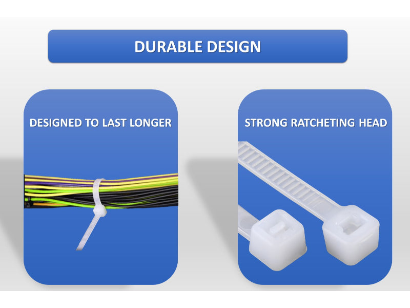 Natural Clear Nylon Zip Ties