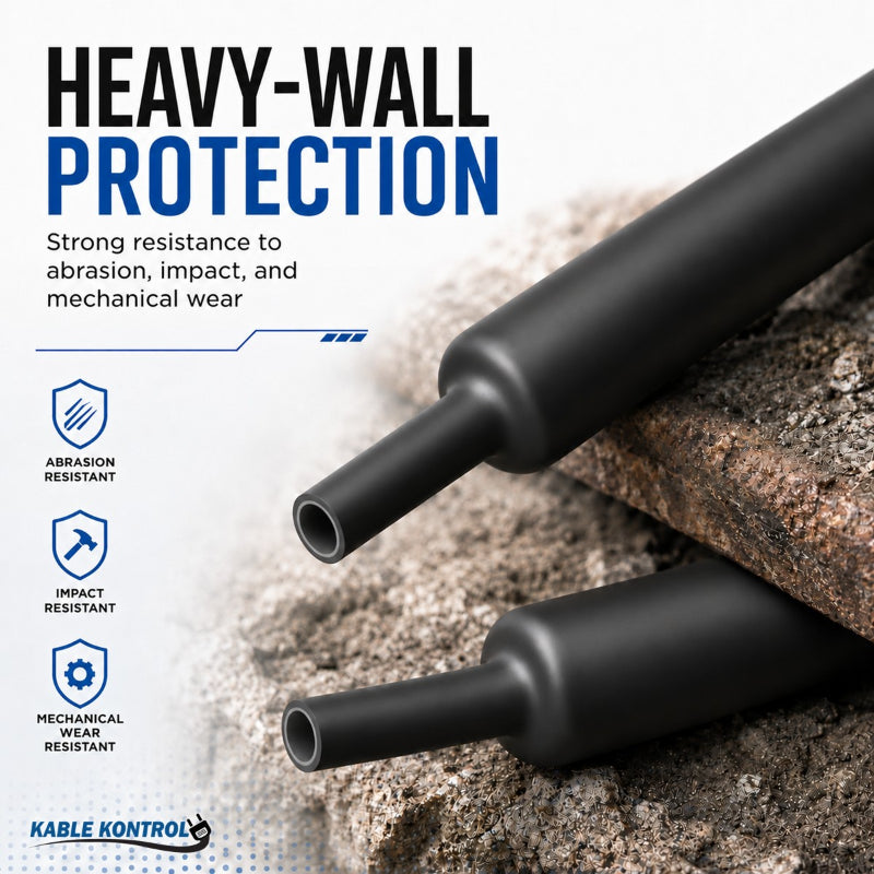 Heat Shrink Tubing - Heavy Wall Adhesive Lined - Polyolefin - 3:1 Ratio