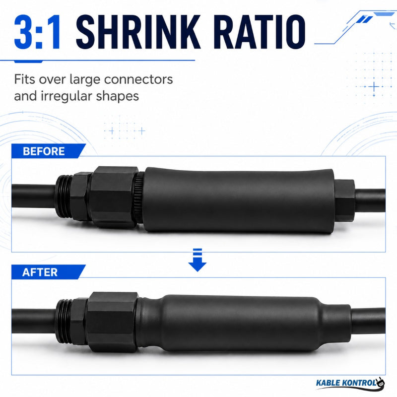 Heat Shrink Tubing - Heavy Wall Adhesive Lined - Polyolefin - 3:1 Ratio