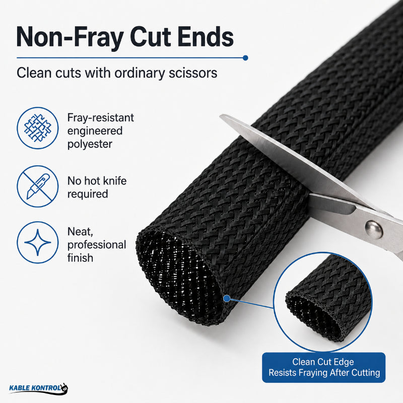 Non Fray Expandable Braided Cable Sleeving