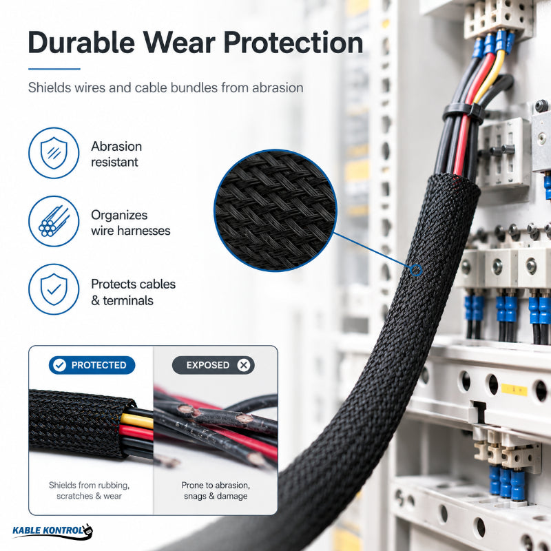 Non Fray Expandable Braided Cable Sleeving