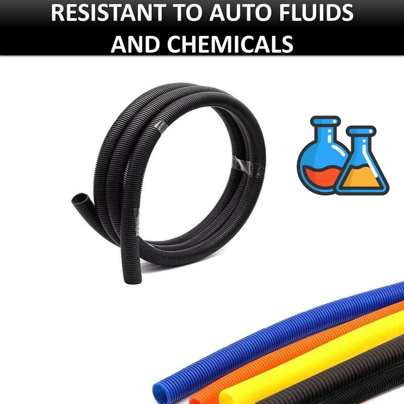 Color Convoluted Split Wire Loom Tubing