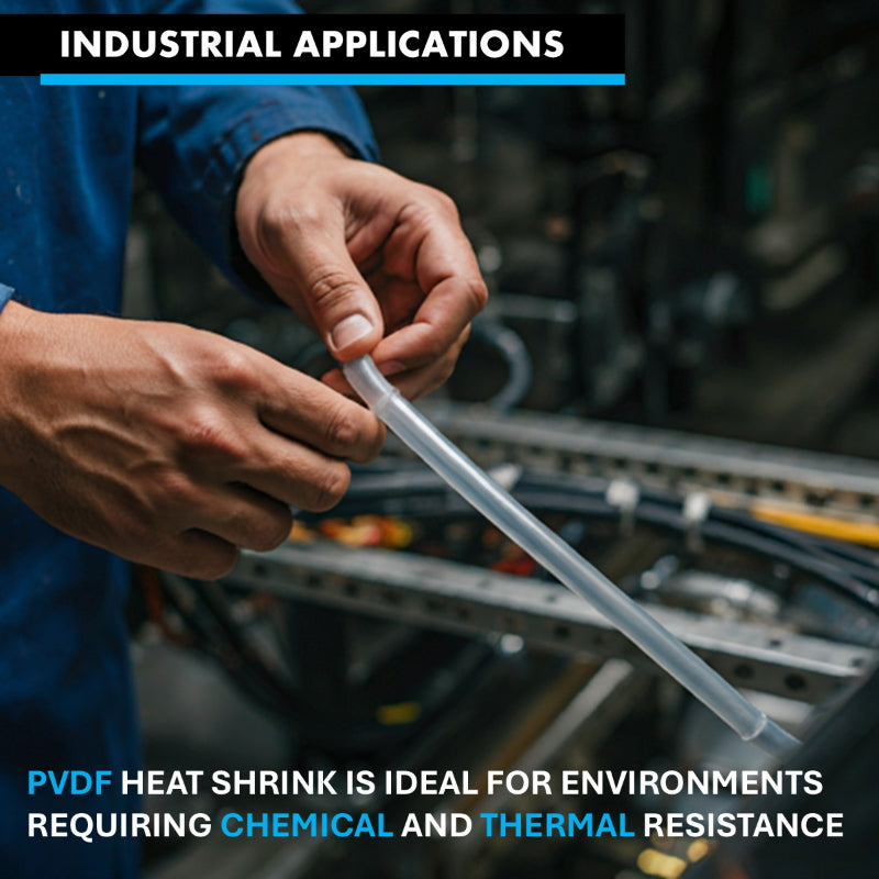 Heat Shrink Tubing - Kynar (PVDF) - Single Wall - 2:1 Ratio