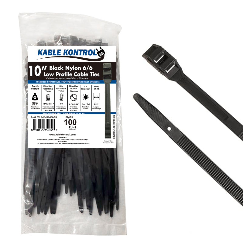 Inline Low Profile Zip Ties