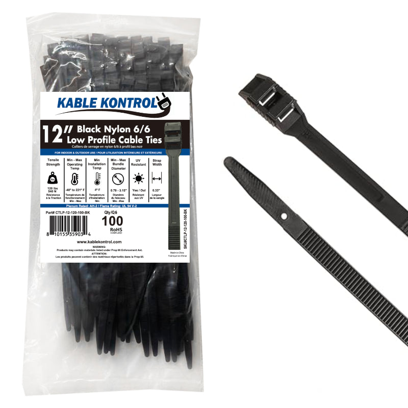 Inline Low Profile Zip Ties