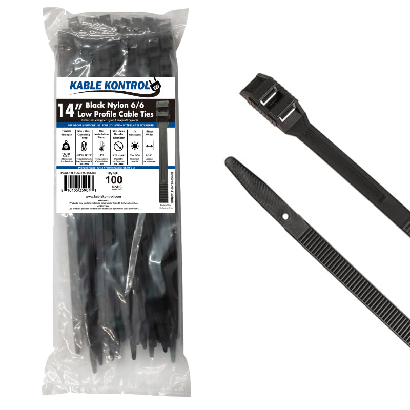 Inline Low Profile Zip Ties