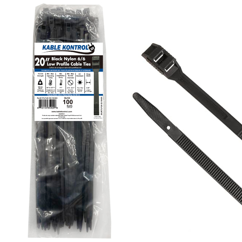 Inline Low Profile Zip Ties