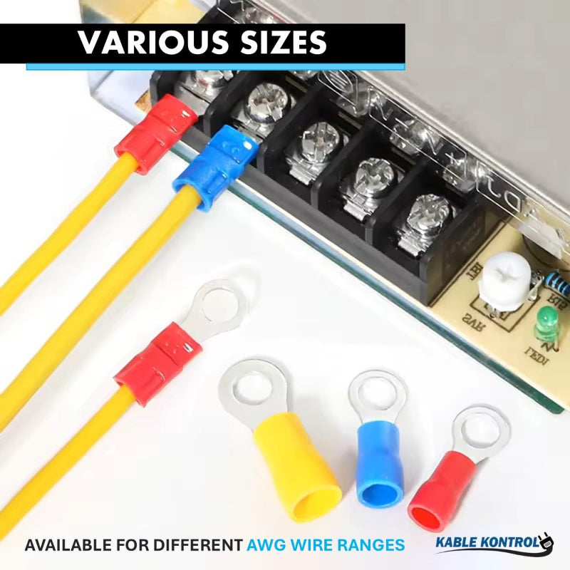 PVC Vinyl Insulated Ring Wire Terminal - Electrical Connector