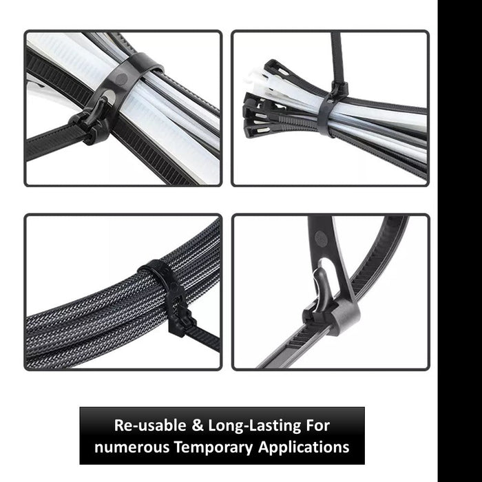 Releasable Reusable Zip Ties